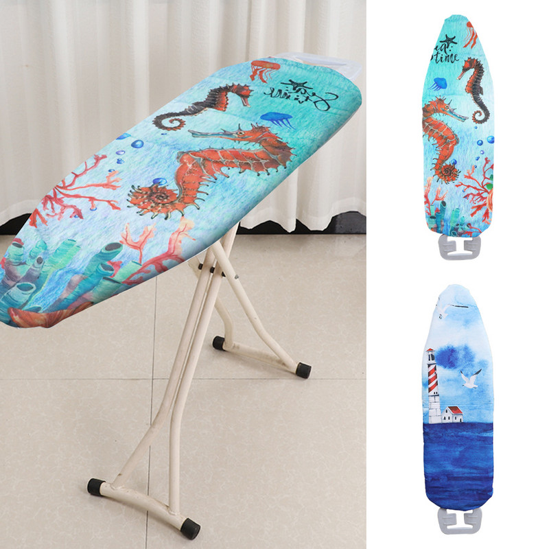 Scorch Resistant Ocean Series Nyomtatott csúszásmentes vasalódeszka huzat Csere Vastag Párnázott Magas Hőmérséklet Ellenállás Felszerelve