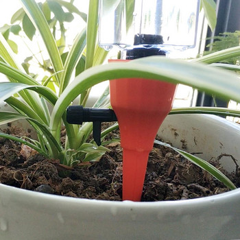 Оранжево/зелено/синьо регулируемо автоматично напояване Капкомер Устройство за самонапояване на мързеливи растения Домашна градина Офис Поливка в саксия 3 бр.
