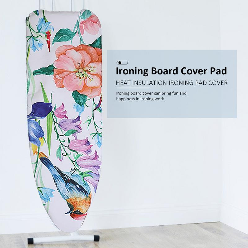 140x50cm Spring Bird sorozat digitális nyomtatás Vasalódeszka Takaró Párna Hőszigetelő Poliészter A legtöbb vasalási mérethez illeszkedik ÚJ