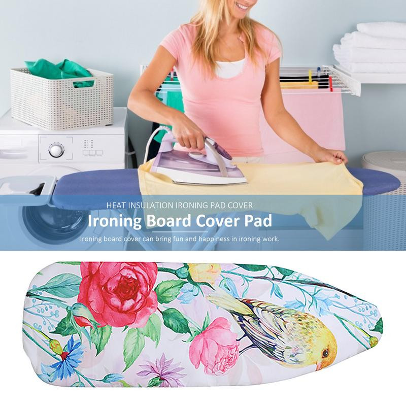 140x50cm Spring Bird sorozat digitális nyomtatás Vasalódeszka Takaró Párna Hőszigetelő Poliészter A legtöbb vasalási mérethez illeszkedik ÚJ