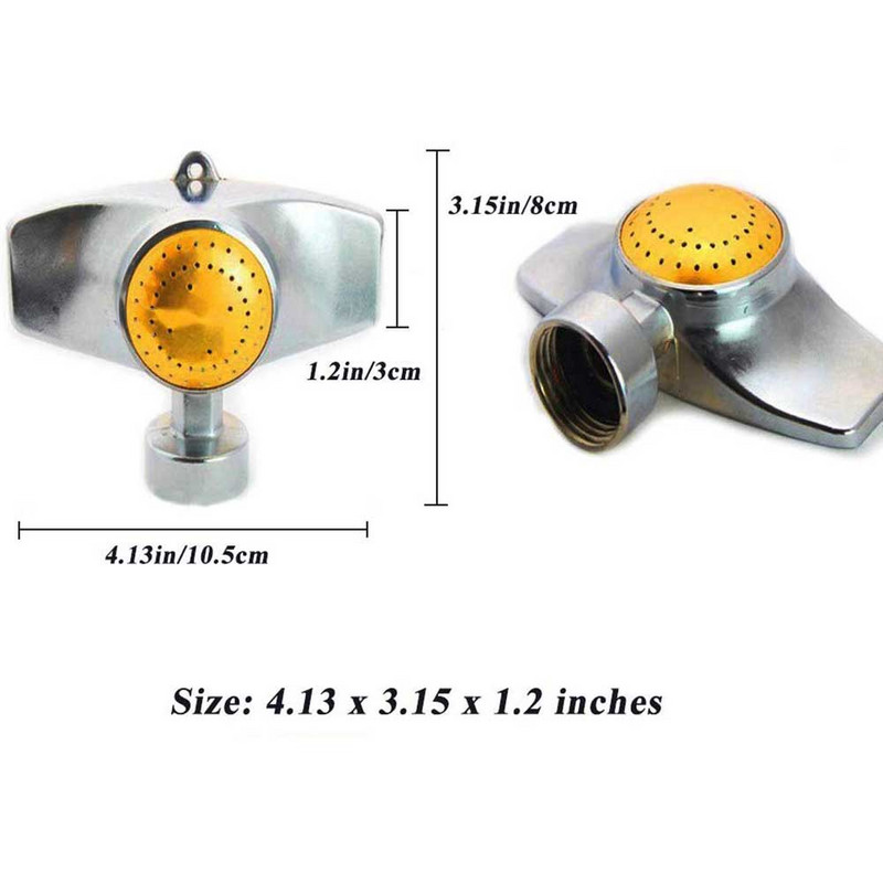 Cink ötvözet fém kör alakú locsoló automata 360°-os kerti öntöző füves locsoló öntöző spray Kertészeti permetező 2022