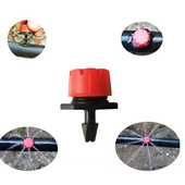 50 DB 4/7 mm-es állítható fúvóka kerti vízpermetező csepegtető öntözőhöz piros fúvókás öntözőfej