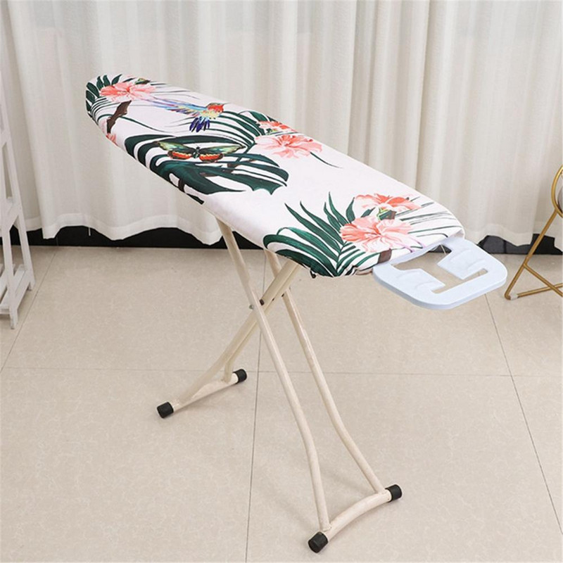 Flamingo Flowers Nyomtatott vászon vasalódeszka cserehuzat Mosható csúszásmentes hőszigetelő vasalódeszka huzat takaró alátét