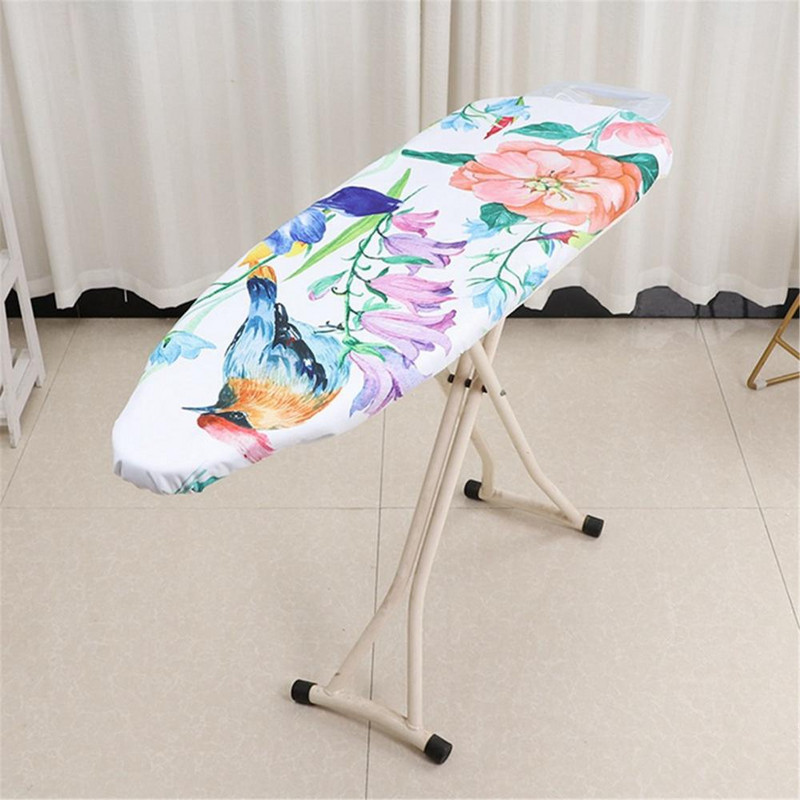 Flamingo Flowers Nyomtatott vászon vasalódeszka cserehuzat Mosható csúszásmentes hőszigetelő vasalódeszka huzat takaró alátét