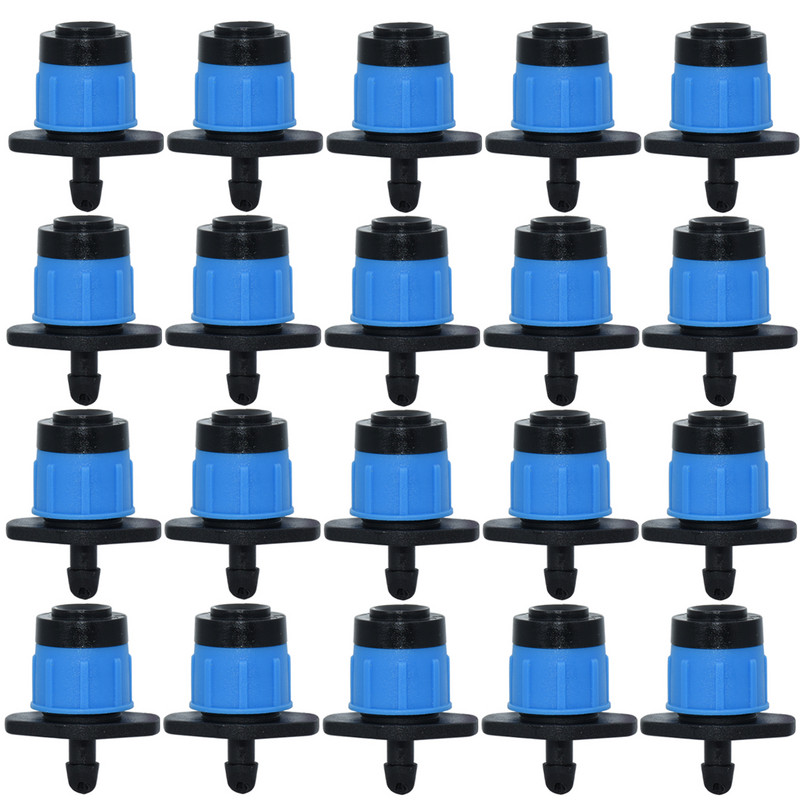 SPRYCLE 20 DB Kerti mikro öntözőszórók 360 fokban forgó fúvókás mini permetező 4/7 mm-es tömlő virágos kerti üvegházhoz