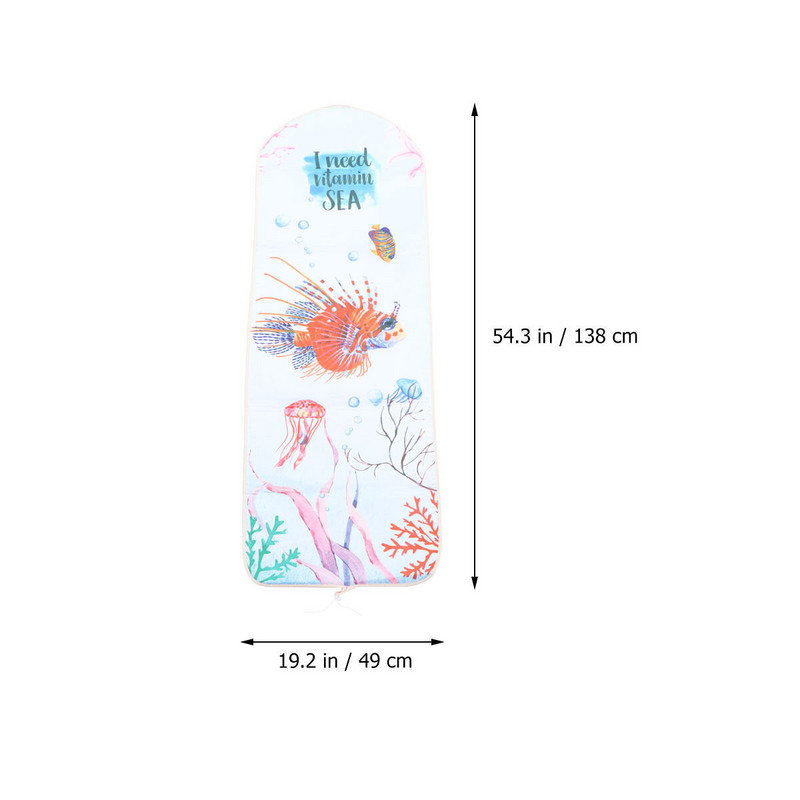 Vasalódeszka huzat Pad Seahorse perzselés elleni vasalódeszka huzat perzselésnek ellenálló foltos hálós ruha csere