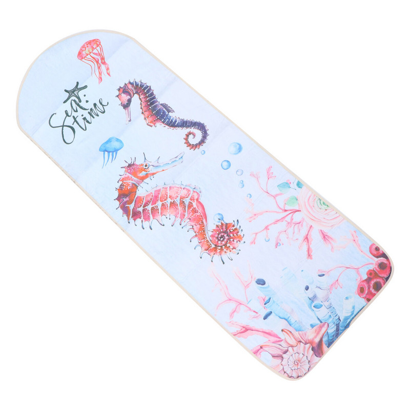 Modes īpaši plats gludināmais dēlis Ocean sērijas raksta gludināšanas audums digitālā druka Īpaši plats gludināmā dēļa aizsargtraips