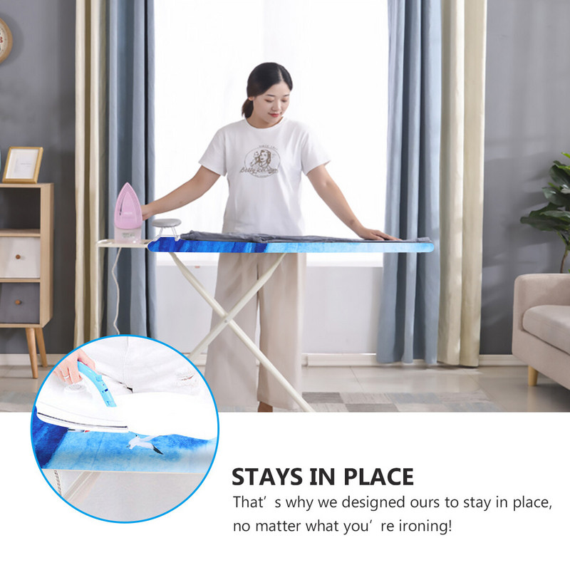 Modes īpaši plats gludināmais dēlis Ocean sērijas raksta gludināšanas audums digitālā druka Īpaši plats gludināmā dēļa aizsargtraips