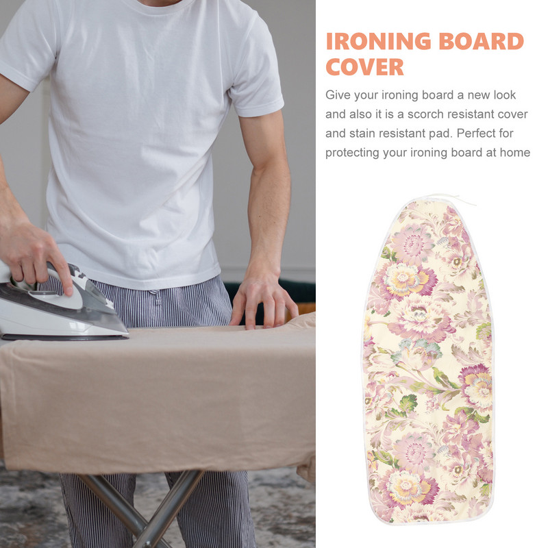 Védőhuzat vasalódeszkához Vasalódeszka kollégiumi vasalódeszkához Rugalmas terítő Hőálló Kollégiumi kellékek húzózsinór