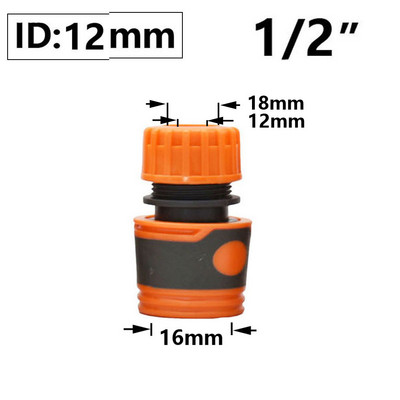 Kerti tömlő gyorscsatlakozó 1/2 3/4 1 hüvelykes csőcsatlakozó leállító vízcsatlakozó kerti csap javítás ízületi öntözőrendszer szerelvényei