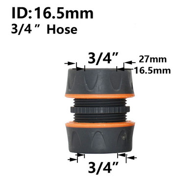 Kerti tömlő gyorscsatlakozó 1/2 3/4 1 hüvelykes csőcsatlakozó leállító vízcsatlakozó kerti csap javítás ízületi öntözőrendszer szerelvényei