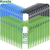 50 DB hajlított csepegtető nyíl mikro csepegtető öntözőkészlet emitterek 3/5 mm-es tömlőhöz Kerti öntözés takarékos mikro csepegtető üvegházhoz