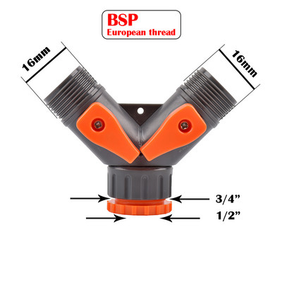 Kerti tömlő gyorscsatlakozó 1/2 3/4 1 hüvelykes csőcsatlakozó stop vízcsatlakozó 16/20/32 mm Javító ízületi öntözőrendszer szerelvény