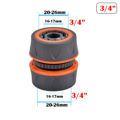 Kerti tömlő gyorscsatlakozó 1/2 3/4 1 hüvelykes csőcsatlakozó stop vízcsatlakozó 16/20/32 mm Javító ízületi öntözőrendszer szerelvény