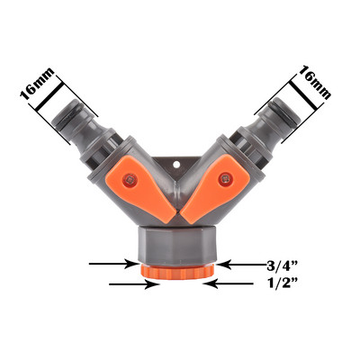 Kerti tömlő gyorscsatlakozó 1/2 3/4 1 hüvelykes csőcsatlakozó stop vízcsatlakozó 16/20/32 mm Javító ízületi öntözőrendszer szerelvény