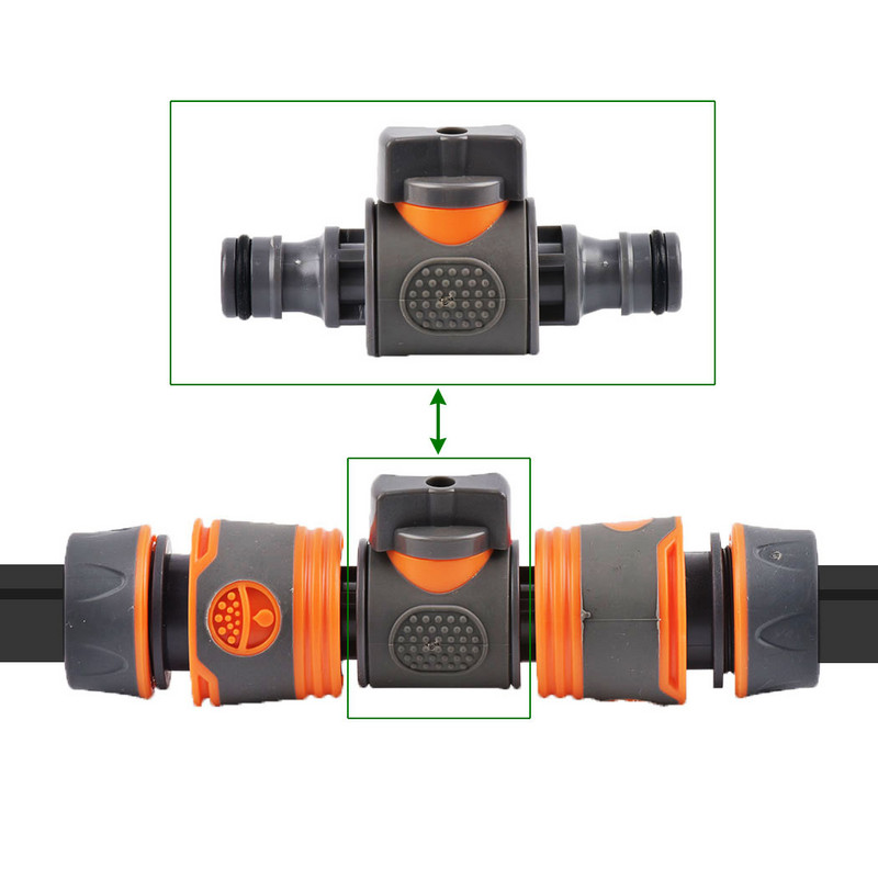 Kerti tömlő gyorscsatlakozó 1/2 3/4 1 hüvelykes csőcsatlakozó stop vízcsatlakozó 16/20/32 mm Javító ízületi öntözőrendszer szerelvény