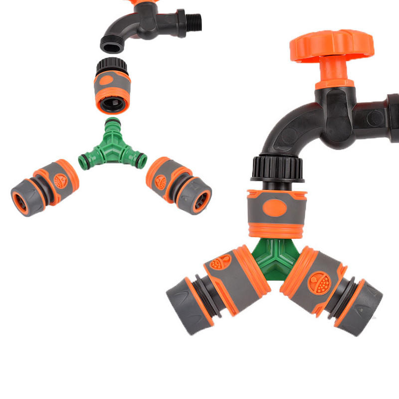 Kerti tömlő gyorscsatlakozó 1/2 3/4 1 hüvelykes csőcsatlakozó stop vízcsatlakozó 16/20/32 mm Javító ízületi öntözőrendszer szerelvény