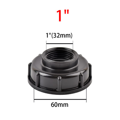 IBC tartályadapter üzemanyagtartály szerelvény S60 menetsapka 60 mm-től 1"3/4"1/2"-ig csapos csatlakozóaljzat Kerti öntözőszelep szerelvény