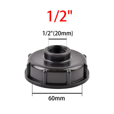 IBC tartályadapter üzemanyagtartály szerelvény S60 menetsapka 60 mm-től 1"3/4"1/2"-ig csapos csatlakozóaljzat Kerti öntözőszelep szerelvény