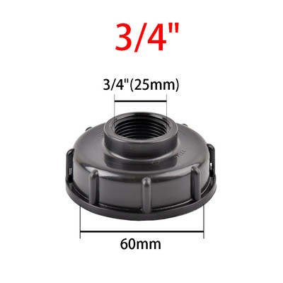 IBC tartályadapter üzemanyagtartály szerelvény S60 menetsapka 60 mm-től 1"3/4"1/2"-ig csapos csatlakozóaljzat Kerti öntözőszelep szerelvény