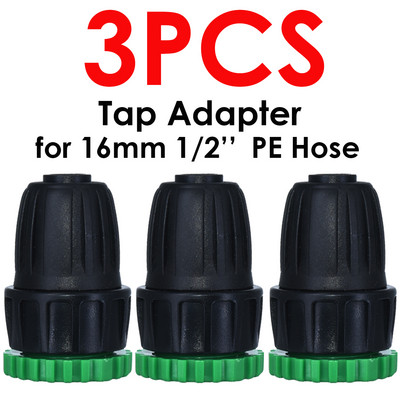 KESLA 3X kerti csap adapter osztó tömlő csatlakozók aljzat 1/2" 3/4" - 4/7mm 8/11mm 16mm csepegtető öntöző öntözőcső idom