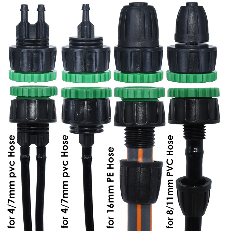 KESLA 3X kerti csap adapter osztó tömlő csatlakozók aljzat 1/2" 3/4" - 4/7mm 8/11mm 16mm csepegtető öntöző öntözőcső idom