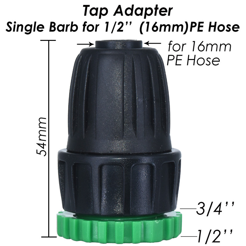 KESLA 3X kerti csap adapter osztó tömlő csatlakozók aljzat 1/2" 3/4" - 4/7mm 8/11mm 16mm csepegtető öntöző öntözőcső idom