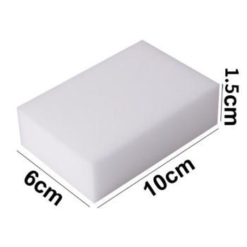 100 τμχ/παρτίδα Σφουγγάρι μελαμίνης Magic Sponge Eraser For Kitchen Office Bathroom Cleaner Καθαριστικό σφουγγάρι καθαρισμού μελαμίνης 100X60X15MM