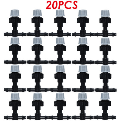 20 DB 1/4 hüvelykes fúvóka csepegtető öntözőpermetező permetező porlasztó locsoló kerti csepegtető öntözőrendszer tömlő-póló csatlakozóval