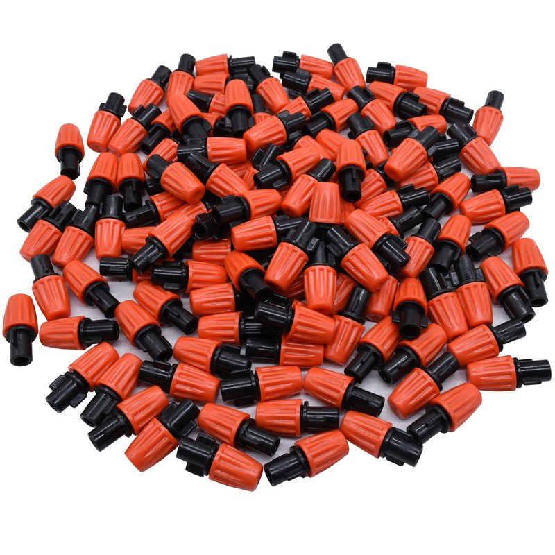 20 DB 1/4 hüvelykes fúvóka csepegtető öntözőpermetező permetező porlasztó locsoló kerti csepegtető öntözőrendszer tömlő-póló csatlakozóval