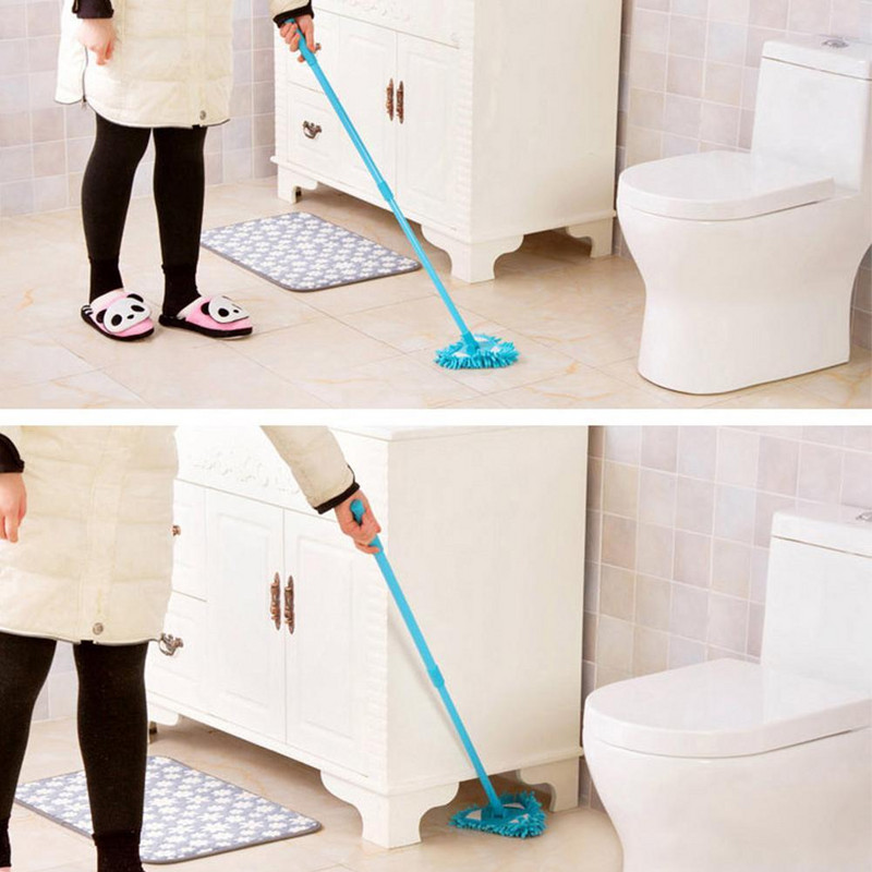 180 fokban forgatható, állítható háromszög alakú tisztítófelmosó otthoni fali mennyezeti padlótisztító felmosó