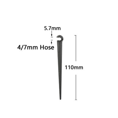 1/8``, 1/4``, 3/8``, 16/20 mm-es tömlőkarok rögzített öntözőcső "C" alakú, rögzített kerti tömlő tartó csepegtető öntözőrendszer szerelvényei