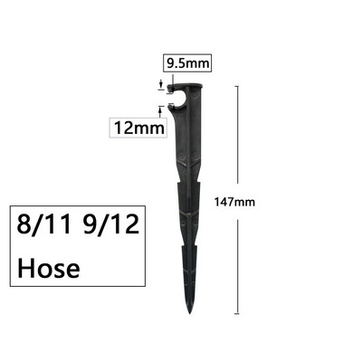 1/8``, 1/4``, 3/8``, 16/20 mm-es tömlőkarok rögzített öntözőcső "C" alakú, rögzített kerti tömlő tartó csepegtető öntözőrendszer szerelvényei