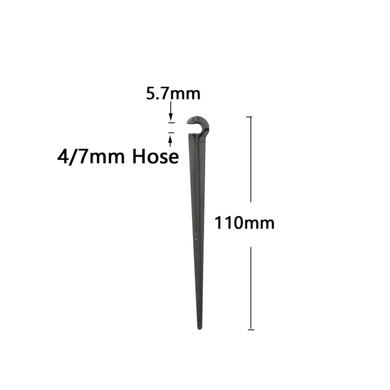 1/8``, 1/4``, 3/8``, 16/20 mm-es tömlőkarok rögzített öntözőcső "C" alakú, rögzített kerti tömlő ​tartó csepegtető öntözőrendszer ​szerelvényei