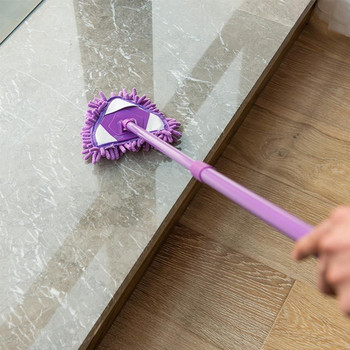 Въртящ се на 180 градуса регулируем триъгълен почистващ моп Четка за почистване на стени и тавани Моп за измиване Четка за прах Home Clean Tools Cleaner