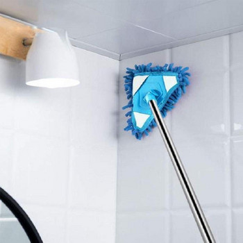 Въртящ се на 180 градуса регулируем триъгълен почистващ моп Четка за почистване на стени и тавани Моп за измиване Четка за прах Home Clean Tools Cleaner