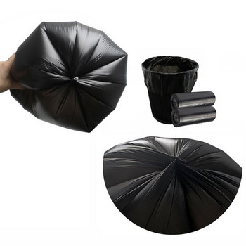 1 ролки 50*60 см торби за боклук Едноцветни дебели удобни екологични пластмасови торби за боклук Еднократна пластмасова торба Черен боклук