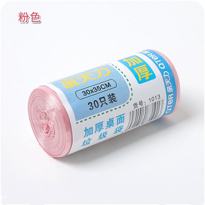 30db/tekercs Vastag asztali kis szemeteszsákok Háztartási autós mini eldobható műanyag szemeteszsákok szemeteszsákok