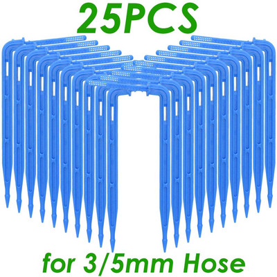 SPRYCLE 25 ΤΕΜ. Bend Arrow Dripper Micro Drip Irrigation Drops Emitters Watering Saving 3/5mm Hose Garden Sprinklers DroppersTool