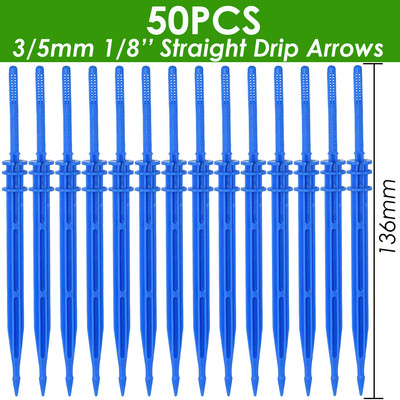 SPRYCLE 25 ΤΕΜ. Bend Arrow Dripper Micro Drip Irrigation Drops Emitters Watering Saving 3/5mm Hose Garden Sprinklers DroppersTool