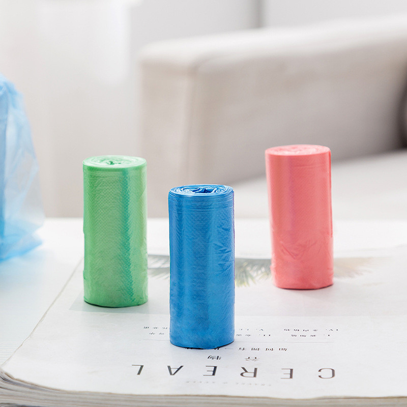 20db/tekercs 34x45cm-es minimellény típusú eldobható szemeteszsákok autós asztalhoz használható kis műanyag zacskók szemeteszsákok