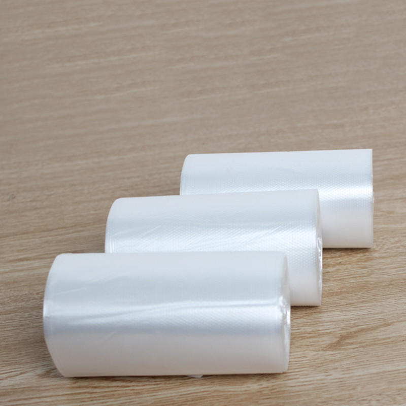 50 db/tekercs fehér szemetes zsákok háztartási konyha eldobható műanyag zacskók szállodai átlátszó szemetes zsákok tisztítószerek