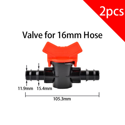 2 τμχ 1/2" 3/4" Thread To Barb 16mm 20mm 25mm PE Hose Connector Adapter Gagriculture Irrigation System Pipe Coupler