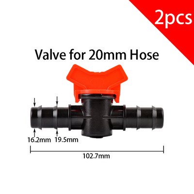2 τμχ 1/2" 3/4" Thread To Barb 16mm 20mm 25mm PE Hose Connector Adapter Gagriculture Irrigation System Pipe Coupler