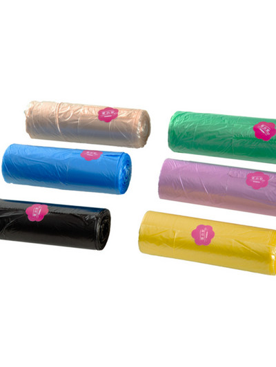 5 tekercs 1 csomag 100 db Háztartási eldobható szemetes tasak Konyhai Tárolás Szemeteszsákok Tisztítás Hulladékzsák Műanyag szemeteszsákok