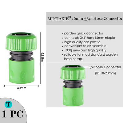 MUCIAKIE Variety Stílusú kerti csap 1/2"-os 3/4"-es női menetes mellbimbós csatlakozás 1/4"-es tömlő gyorscsatlakozó öntözővízelosztók