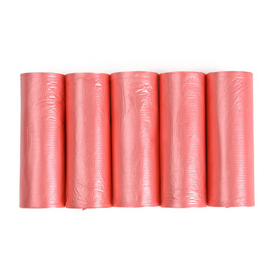 100 buc. Saci de gunoi cu gură plată, groși, mari, de unică folosință, 5 role, saci de gunoi din plastic