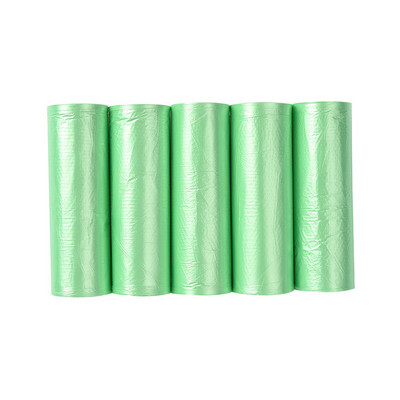 100 buc. Saci de gunoi cu gură plată, groși, mari, de unică folosință, 5 role, saci de gunoi din plastic