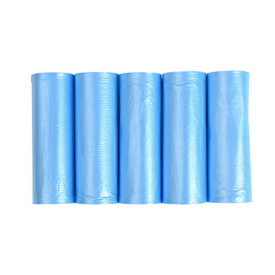 100 buc. Saci de gunoi cu gură plată, groși, mari, de unică folosință, 5 role, saci de gunoi din plastic