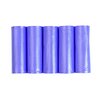 100 buc. Saci de gunoi cu gură plată, groși, mari, de unică folosință, 5 role, saci de gunoi din plastic